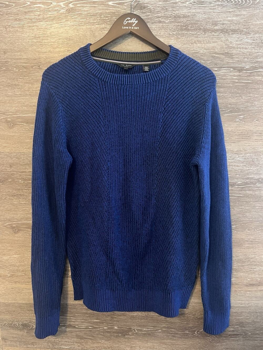Ted baker Men Sweater Bluse Knit 3 Sz Medium Classic